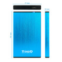 Caja Hdd Tooq Tqe-2527bl 2.5'' Sata Usb3.0/3.1 9,5mm Gen1 Azul | Quonty.com | TQE-2527BL