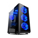Caja Semitorre/Atx L-Link Avatar S/Fuente Usb3.0 Negra Led Azul C/Ventana C/Ventiladores | Quonty.com | AVATAR
