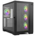 Caja Semitorre/Atx Nox Hummer Astra S/Fuente Usb3.0-Type C Negra Argb C/Ventana | Quonty.com | NXHUMMERASTRABK