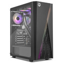 Caja Semitorre/Atx Nox Hummer Frost S/Fuente Usb3.0 Negra Argb Rainbow C/Ventana | Quonty.com | NXHUMMERFROST