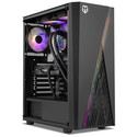 Caja Semitorre/Atx Nox Hummer Frost S/Fuente Usb3.0 Negra Argb Rainbow C/Ventana | Quonty.com | NXHUMMERFROST