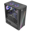 Caja Semitorre/Atx Nox Hummer Frost S/Fuente Usb3.0 Negra Argb Rainbow C/Ventana | Quonty.com | NXHUMMERFROST