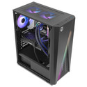 Caja Semitorre/Atx Nox Hummer Frost S/Fuente Usb3.0 Negra Argb Rainbow C/Ventana | Quonty.com | NXHUMMERFROST