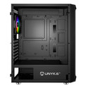 Caja Semitorre/Atx Unyka Armor 3gen S/Fuente Usb3.1 Typec Negra Argb C/Ventana | Quonty.com | UK511208