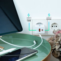 Cargador Usb Pared Tooq Tqwc-2sc04wt 20w Usb-C/ Usb-A Blanco | Quonty.com | TQWC-2SC04WT
