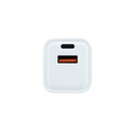 Cargador Usb Pared Coolbox Gan 20w Usb-C/Usb-A Qc3.0 Blanco | Quonty.com | COO-CUP-20CA