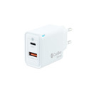 Cargador Usb Pared Coolbox Gan 30w Usb-C/Usb-A Qc3.0 Blanco | Quonty.com | COO-CUP-30CA