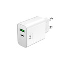 Cargador Usb Pared Ewent Ew1325 Usb-C/Usb-A 30w Blanco | Quonty.com | EW1325