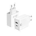 Cargador Usb Pared Ewent Ew1328 Usb-C/Usb-A 45w Blanco | Quonty.com | EW1328