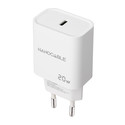Cargador Usb Pared Nano Cable Usb-C/Pd 20w Blanco | Quonty.com | 10.10.2005