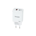 Cargador Usb Pared Tooq Tqwc-Ganqcpd45wt Gan Usb-C/Pd + Usb-A/Qc 45w Blanco | Quonty.com | TQWC-GANQCPD45WT