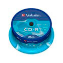 Cd-R Verbatim 700mb 80min 52x 25unds | Quonty.com | 43432