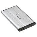 Caja Hdd Tooq Tqe-2510s 2.5'' Sata3 Usb2.0 Plata | Quonty.com | TQE-2510S