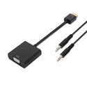 Conversor Aisens Hdmi A Vga + Audio 1.0m Negro | Quonty.com | A122-0126