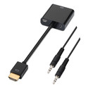 Conversor Aisens Hdmi A Vga + Audio 1.0m Negro | Quonty.com | A122-0126