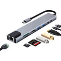 Docking Ewent Multipuerto Usb-C Hdmi 4k/ 87w/ 1xusb-C Pd/ 1x Usb-C/ 2x Usb-A/Lan | Quonty.com | EW1146