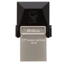 Kingston 64gb Usb3.0 Dt Microduo Usb / Micro Usb Otg | Quonty.com | DTDUO3/64GB