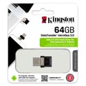 Kingston 64gb Usb3.0 Dt Microduo Usb / Micro Usb Otg | Quonty.com | DTDUO3/64GB
