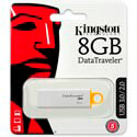 Pendrive Kingston 8gb Usb3.0 Dt G4 Blanco | Quonty.com | DTIG4/8GB