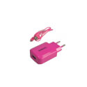 Cargador De Pared Duracell Dmac16p-Eu Fucsia 1xusb 5v | Quonty.com | DMAC16P-EU