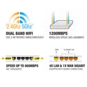 Router Eminent Em4510 4ptos Wifi-Ac/1.2gbps Dualband 4antena | Quonty.com | EM4510