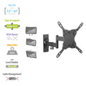 Soporte Pared Monitor/Tv Ewent Easy Pan-Tilt Ew1522 13&Quot;/42'' | Quonty.com | EW1522
