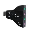 Tarjeta De Sonido Externa Ewent Ew3761 Usb 7.1 Negra | Quonty.com | EW3761