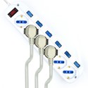 Regleta Ewent Ew3932-5m 6tomas Blanca C/Interruptores 5m | Quonty.com | EW3932-5M