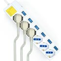 Regleta Eminent 6 Tomas Con Interruptor | Quonty.com | EW3932
