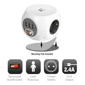 Regleta Cubo Ewent Ew3939 3tomas + 3usb C/Interruptor Blanca | Quonty.com | EW3939