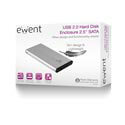 Caja Ext. Hdd Ewent Ew7041 2,5'' Sata Usb2.0 Plata | Quonty.com | EW7041