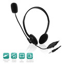Auriculares C/Microfono Ewent Ew3567 C/Volumen Negro | Quonty.com | EW3567