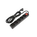 Regleta Omega 5tomas Negra C/Interruptor | Quonty.com | FL5G3