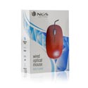 Raton Ngs Flame Red Optico 1000dpi Usb Red | Quonty.com | FLAMERED