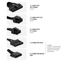 Fuente Alimentacion 650w Coolbox Powerline3 Pfc-Activo 85+ 4sata 12cm Atx | Quonty.com | COO-FAPW3-650