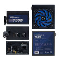 Fuente Alimentacion 750w Coolbox Powerline3 Pfc-Activo 85+ 6sata 12cm Atx | Quonty.com | COO-FAPW3-750