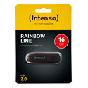 Pendrive 16gb Usb2.0 Intenso Rainbow Line Negro | Quonty.com | 3502470