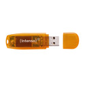 Pendrive 64gb Usb2.0 Intenso Rainbow Line Naranja | Quonty.com | 3502490