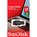 Pendrive 128gb Usb2.0 Sandisk C.Blade Negro, Rojo | Quonty.com | SDCZ50-128G-B35