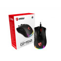 Raton Msi Gaming Clutch Gm50 Optico 7200dpi Usb Led-Rgb | Quonty.com | S12-0400C60-PA3
