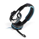 Auriculares C/Microfono Ngs Ghx-505 Gaming Negro/Azul | Quonty.com | GHX-505