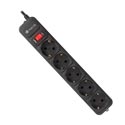 Regleta Ngs Grid500 5tomas Negra C/Interruptor | Quonty.com | GRID500