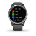 Reloj Deportivo Con Gps Garmin Vivoactive 4 Gris Plateado | Quonty.com | 010-02174-02