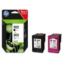 Tinta Hp X4d37ae Multipack Nº 302 Negro Y Tricolor | Quonty.com | X4D37AE
