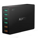 Cargador Usb Pared Aukey Pa-T11 6ptos (4+2 Rapido) | Quonty.com | PA-T11