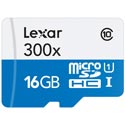 Microsd Lexar 16gb Cl10 Uhs-I Adaptador Sd | Quonty.com | LSDMI16GBB1EU300A