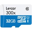 Microsd Lexar 32gb Cl10 Uhs-I Adaptador Sd | Quonty.com | LSDMI32GBB1EU300A
