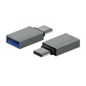 Mini Adaptador Aisens Aluminio Usb3.2 Usb-C/M - A/H Gen1 3a Gris | Quonty.com | A108-0718