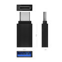 Mini Adaptador Aisens Aluminio Usb3.2 Usb-C/M - A/H Gen1 3a Negro | Quonty.com | A108-0717