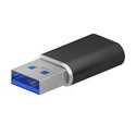 Mini Adaptador Aisens Usb3.2 Usb-C/H - A/M Gen2 Usb2.0 3a Negro | Quonty.com | A108-0678